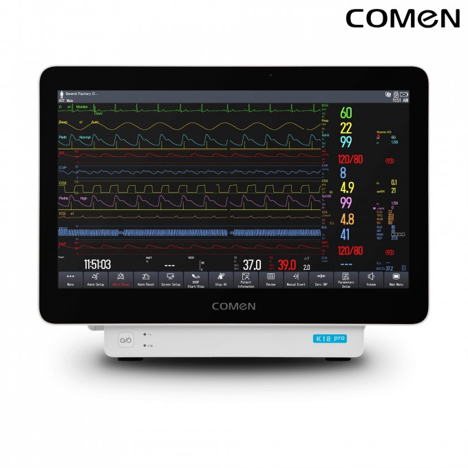 Модульный монитор пациента COMEN K18 pro с EtCO2 для взрослых и новорожденных K18-PRO