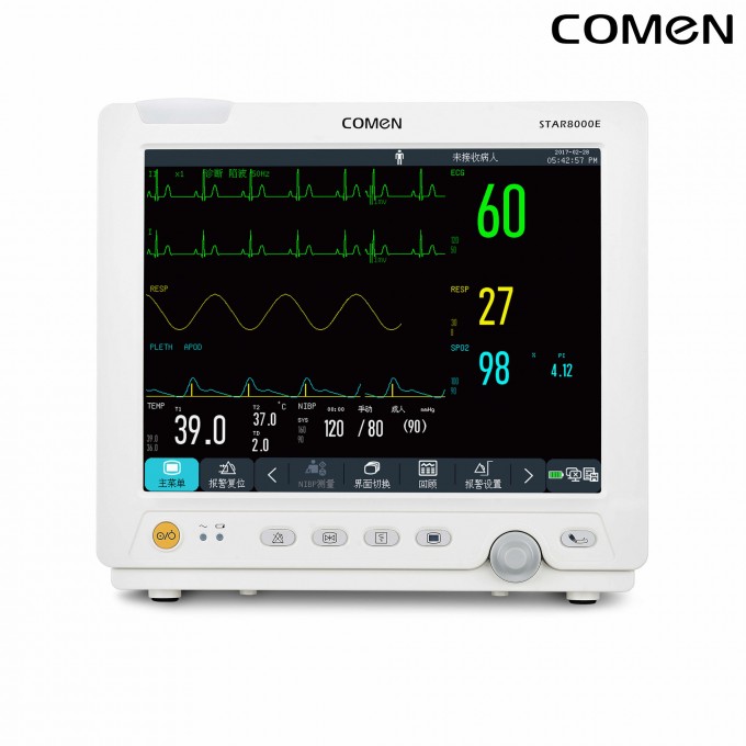 Прикроватный монитор пациента COMEN STAR 8000E 12.1" ЖК-экран 96 часов тенденций STAR-8000E